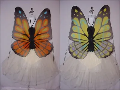 Adult Butterfly Fairy Wings Monarch Forest Halloween Dance Costume • $15