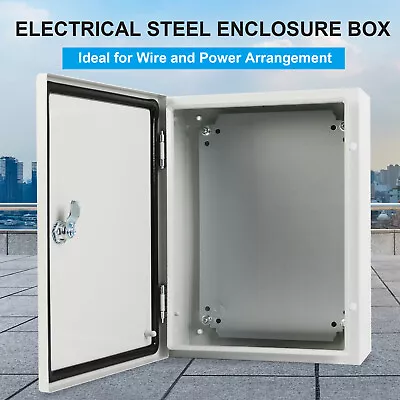 Metal Electrical Enclosure Junction Box Waterproof Durable16''x12''x6'' • $65.90