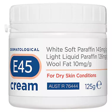 E45 Moisturising Cream For Dry Skin & Eczema 125g • $10.49