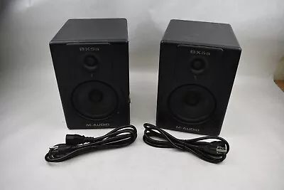 Pair Of M-Audio Studiophile BX5a Deluxe Studio Reference Monitor W/ Power Cords • $129.99