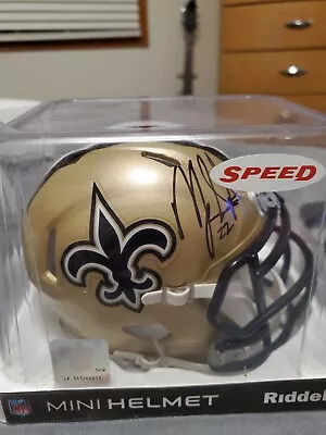  New Orleans Saints Signed Mini Helmet Signed By Mark Ingram • $100