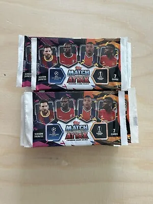 Match Attax 2020/21 20/21 Set Of 50 Sealed Packets 7 Cards Per Pack • £19.95