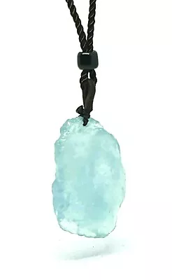 £5.95 • Buy Aquamarine Crystal Necklace Pendant Raw Freeform Natural Gemstone Spiritual 