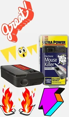 £29.99 • Buy Electronic Mouse Trap Mice Killer Pets Control Electric Zapper Rodent Big Cheese