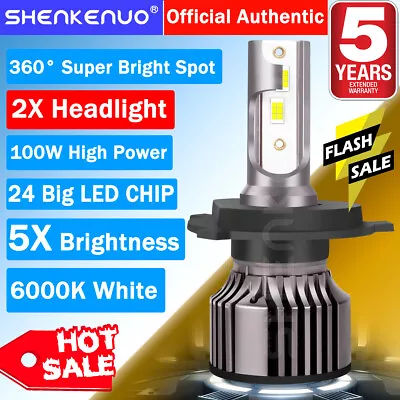 2X SUPER Bright LED Headlight For John Deere 1023E1025R1026R1174 H4 HB2 Bulbs • $38.15