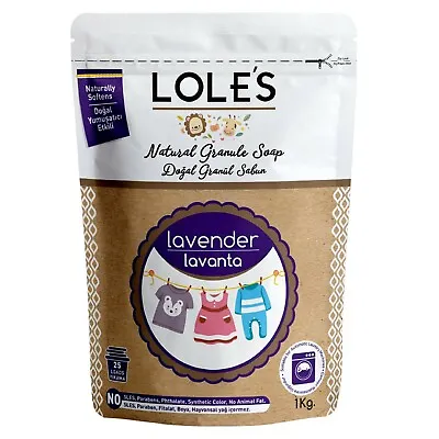 LOLE'S Granule Laundry Soap Flakes (Lavander) Natural Washing Detergent  • £9.89