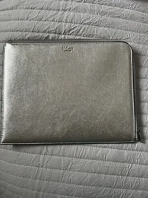 Genuine Mulberry Leather Silver Tech Travel Pouch Clutch Bag New Ipad • £85