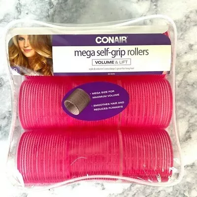 Conair 2011 Retro Pink Self Grip Large Hair Rollers New Old Stock Volume & Lift • $21.60