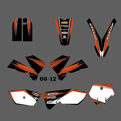 Team Graphics Background Decals Decor For KTM SX 85 2006 07 08 09 2010 2011 2012 • $51.41