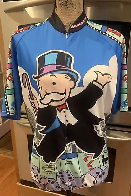 Rare Vintage Descente Monopoly Cycling Jersey Men’s Size Large-Mint Condition • $20