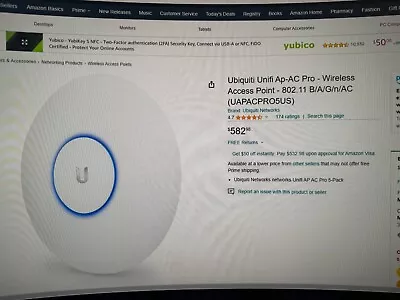 Ubiquiti Networks UAP-AC-PRO 1300Mbps Wireless Access Point • $21.50