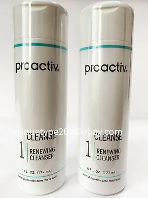 $42.95 • Buy Proactiv Step 1 Renewing Cleanser Cleanse 6oz 08/23 Sealed (Pack Of 2)