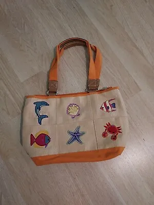 ROSETTI Purse Handbag Beach Ocean Vacation Tote Pocketbook Embroidery & Sequins  • $20