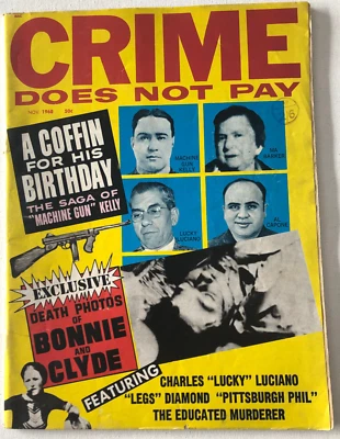 £1 • Buy Crime Does Not Pay - Nov 1968 - Us True Crime Magazine - Very Rare