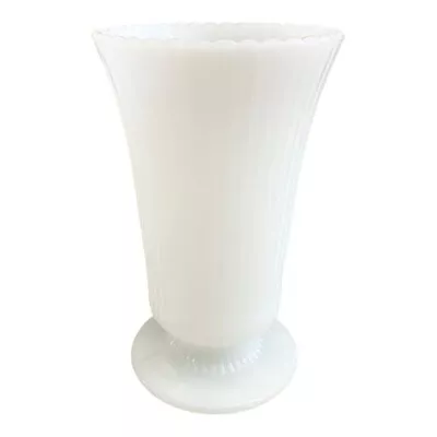 Vintage E.O. Brody Co. M5000 White Milk Glass Vase Cleveland Ohio • $10