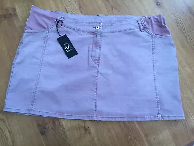 NEXT Pink Corduroy Maternity Short Skirt - BNWT - 20 • £7.99