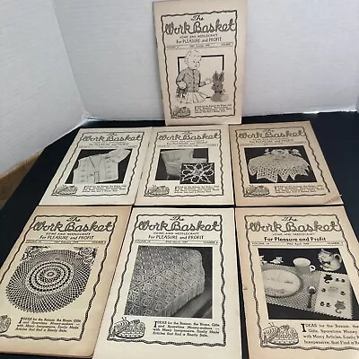 Lot 8 Vintage The Workbasket Magazine Home And Needlecraft ~ Volume 14 ~ 1948 • $14.54