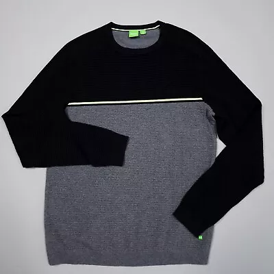 Hugo Boss Rafa Cotton Wool Blend Long Sleeve Knit Sweater Preppy Luxury Medium • $24.99