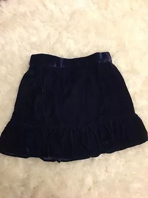 New J Crew Tall Peplum Velvet Skirt Vivid Ink Sz TM H3208 • $25