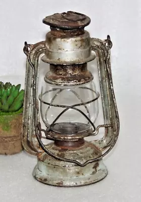 Vintage KISSAN Iron Handcrafted Indian Kerosene Oil Lamp/ Lantern Garden Décor • £124.33