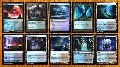 MTG BLUE-BLACK LANDS EDH LOT Creeping Tar Pit Darkwater Catacombs Port Karfell • $6.99