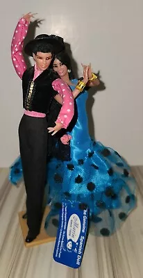 Vintage Marin Chiclana Spanish Flamenco Dancers Dolls Couple  • $31.32