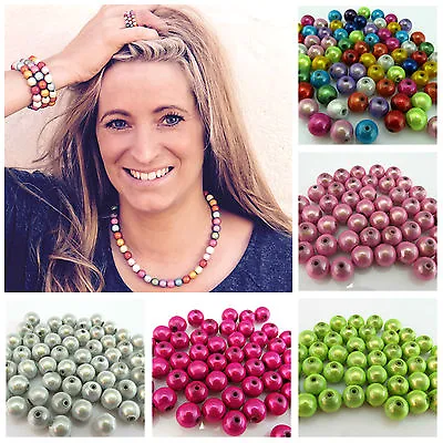 10 20mm 3d Illusion Miracle Round Acrylic Beads For Jewellery Making - Uk Seller • £4.99