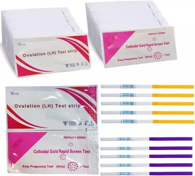 40 Ovulation Test Strips And 10 Pregnancy Test Strips 40 LH + 10 HCG For Women • $35