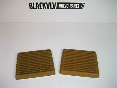 Volvo 240 Old Style Door Tan Beige Speaker Cover RARE 244 242 245 Set Of 2 • $44.99