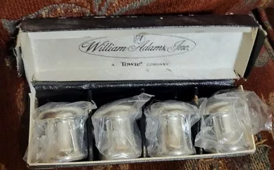 NIB Vtg Williams Adams Towle Silverplate Salt & Pepper Shakers 2 Pairs Mushrooms • $36