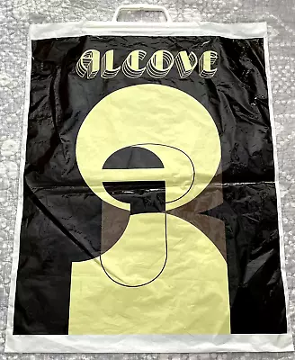 Vintage 70s 80s ALCOVE Clothing Store Mall Detroit Plastic Handled Shopping Bag • $17.99