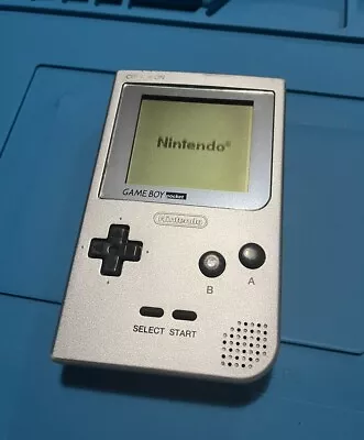 Nintendo Gameboy Pocket Silver Console - In Full Working Order MGB-001 • £49.99