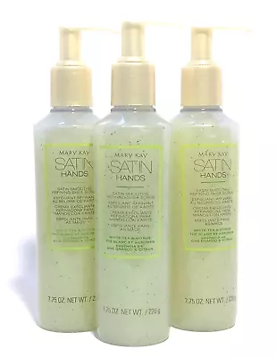 Mary Kay Satin Hands~white Tea And Citrus Smoothie Hand Scrub~lot Of 3~full Size • $32.99