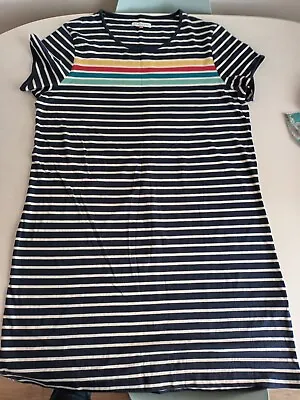 Womens Brakeburn Striped Rainbow  T Shirt Dress -size 20 - Worn Once!! • £17.99