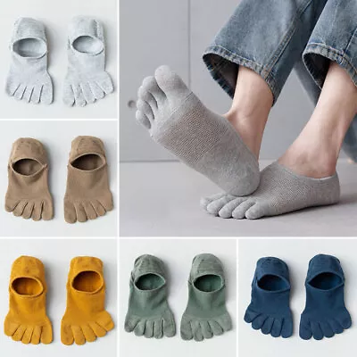 £2.93 • Buy Mens Women Toe Socks Sports Trainer Breathable Five Finger Cotton Running Socks