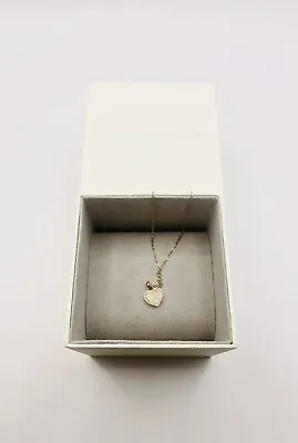 MICHAEL KORS Rose Gold Heritage Heart Pendant Necklace Brand New With Gift Box • £65