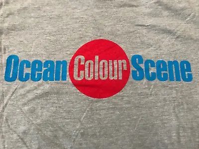 Ocean Colour Scene Grey T-shirt Medium • £16.98