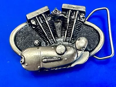 $45 • Buy Harley V Twin Motorcycle Engine  1977 Great American Belt Buckle Limited Edition