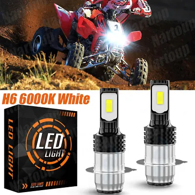 For Honda TRX450ER 2006 2007 2008 2009 Electric Start H6M LED Headlight Bulbs • $16.79