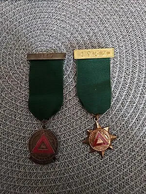 Vintage 1947 & 1952 Safe Driving Award Enamel Medals  • £9.99