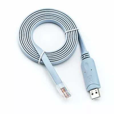 USB To RS232 Serial To RJ45 CAT5 Console Adapter Cable For Cisco Routers FTDI • $11.99