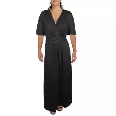 Kiyonna Womens Black Knit Long Daytime Maxi Dress Plus 5X BHFO 0987 • $30.99