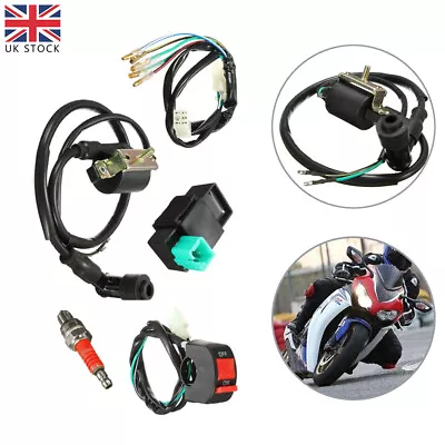 For 110cc 125cc 140cc Pit Bike Wiring Harness Loom Switch Spark Race Coil CDI • £12.99