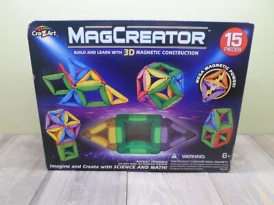Magformers Magcreator 15 Piece Construction Set New Sealed 35905 3D • $12.53