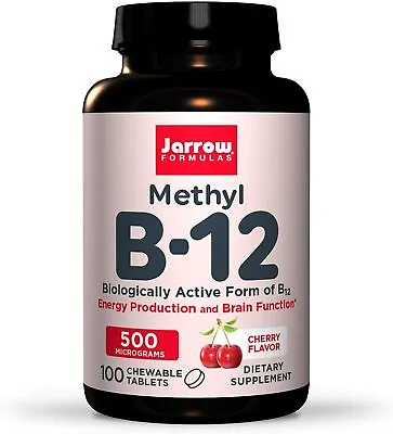 Vitamin B-12 Methylcobalamin 500mcg. Supports Brain Cells Quick Dissolve 100 Ct • $15.90