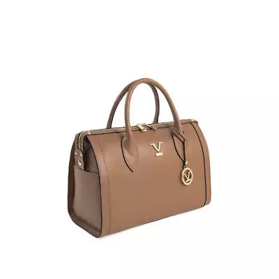 New - V Italia By Versace 1969 - Tan Leather Shoulder Bag Handbag - Medium • $350