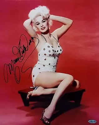 Mamie Van Doren Signed 11x14 Photo Playboy Playmate OC Dugout Hologram P Auto • $107.99