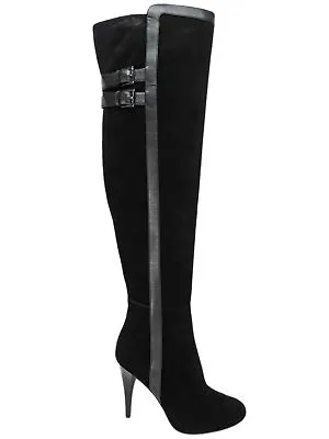Michael Kors Women's Delaney Over-The-Knee Boots Black Suede 5.5 M • $175