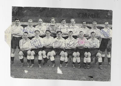 £15 • Buy 1960 Fulham Team Picture With 14 Hand-signed Autographs
