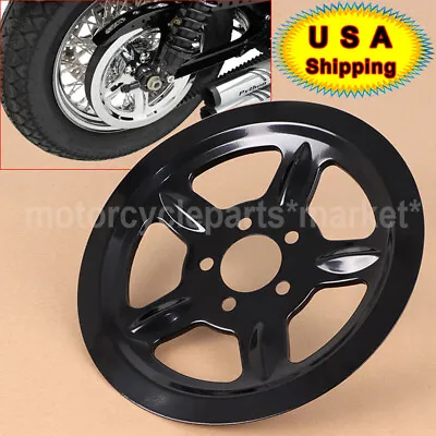 $33.98 • Buy Outer Rear Pulley Insert Cover Black For Harley Forty Eight Sportster XL Custom